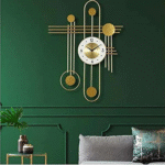 Pueblo Time – Geometric Iron Wall Clock