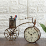 Cycle Time Stand – Vintage Metal Clock Decor